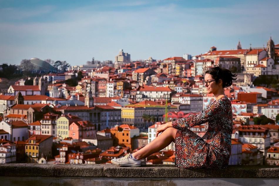 Jardim do Morro, Porto at sunset