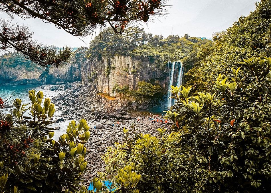 Jeongbang Falls, Jeju Island