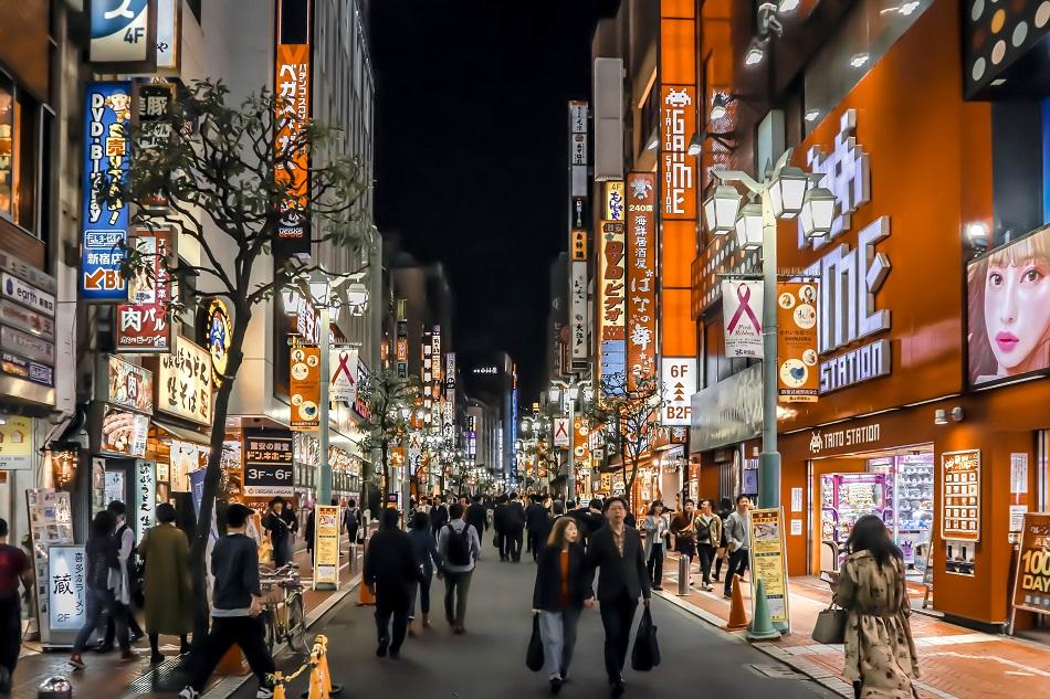 Kabukicho red light district in Tokyo
