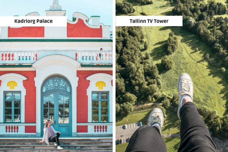 Tallinn Kadriorg Palace and TV Tower view