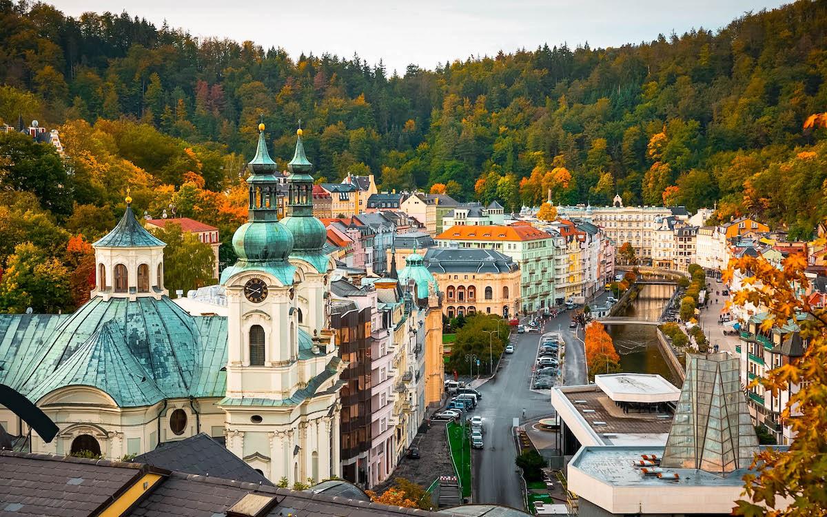 Karlovy Vary city view