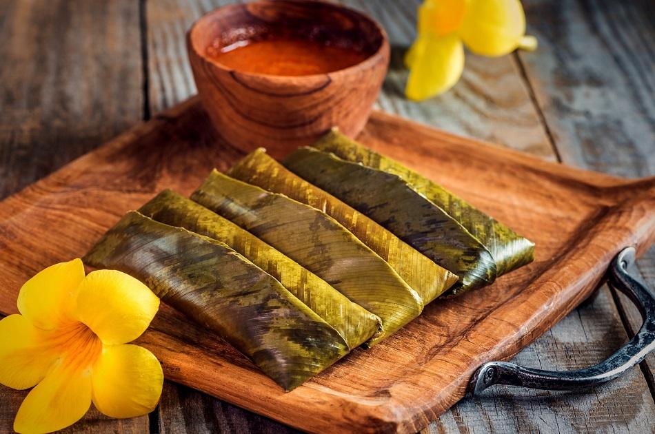 Kelupis traditional dish from Brunei