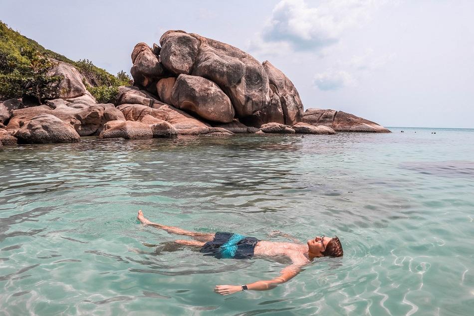 Silver Beach Koh Samui floating in the sea