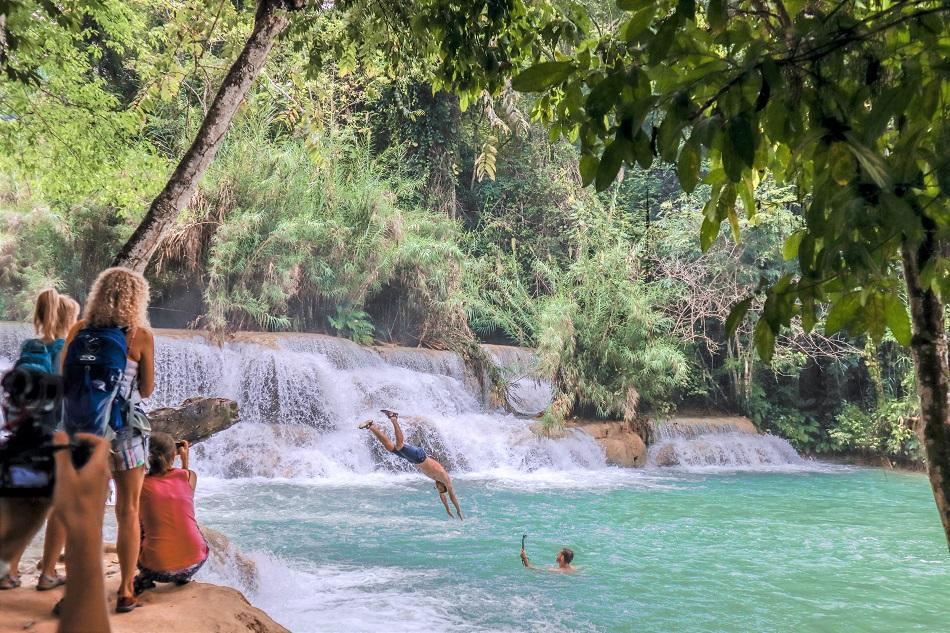 Kuang Si Falls swimming pools