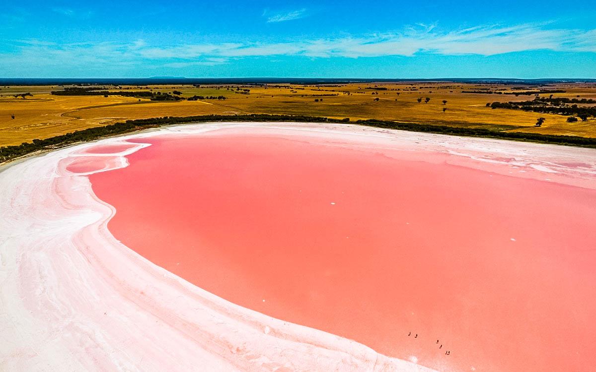 Lake Hillier Australia - most colorful destinations in the world, vibrant cities, colorful cities, colorful earth, vibrant places around the world