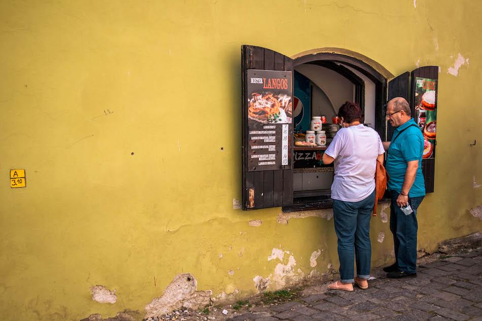Langos Shop Sighisoara Fortress Romania
