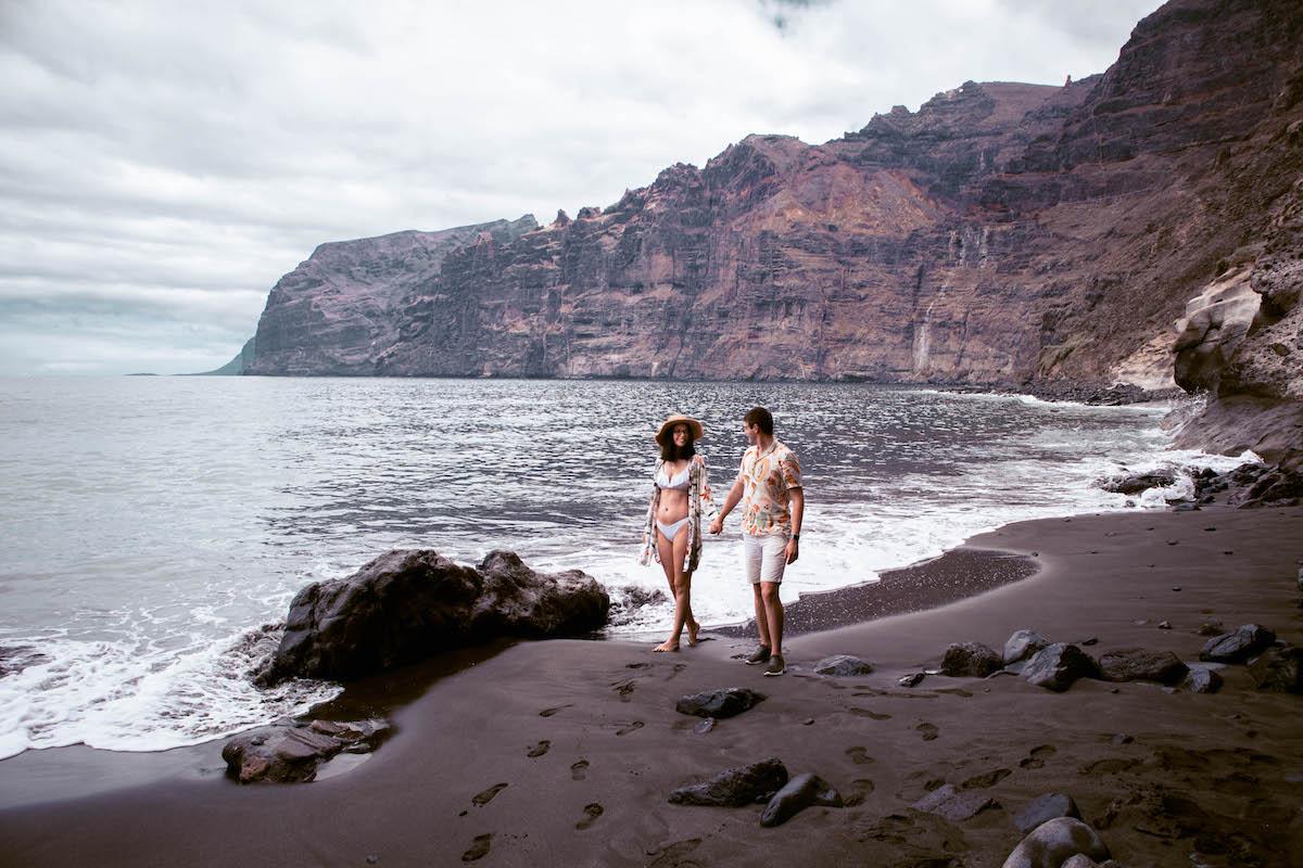 Los Guios Beach, Los Gigantes Beach Tenerife, Playa de los Gigantes Tenerife, black sand beach Tenerife, best beach in Tenerife