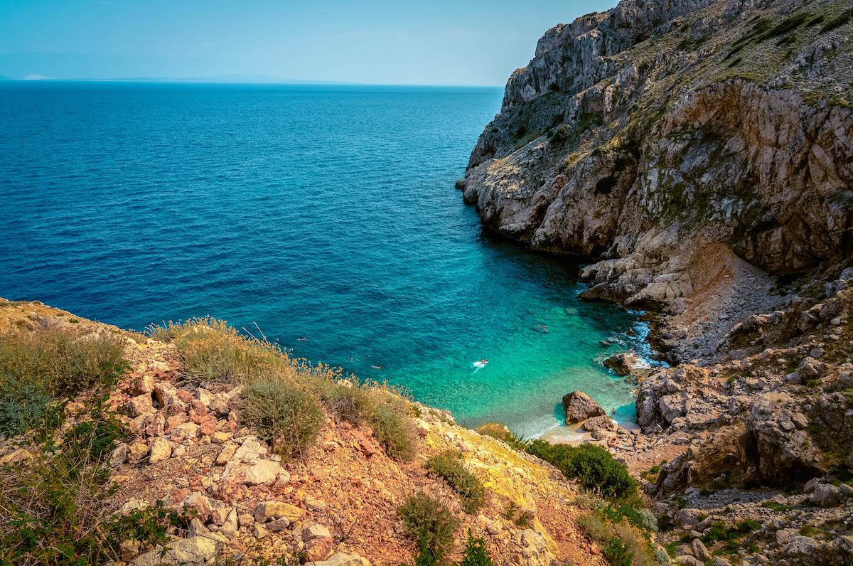 Mali Boc Beach on Cres Island - best beaches in croatia, top beaches in croatia, most beautiful beaches in croatia, hidden beaches in croatia