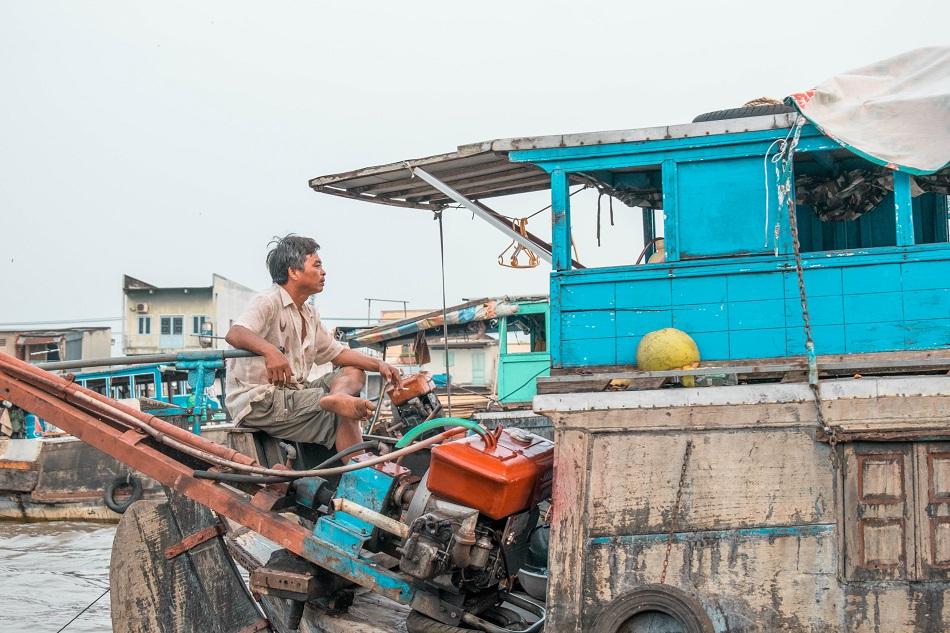 Cai Rang floating market Mekong Delta Vietnam