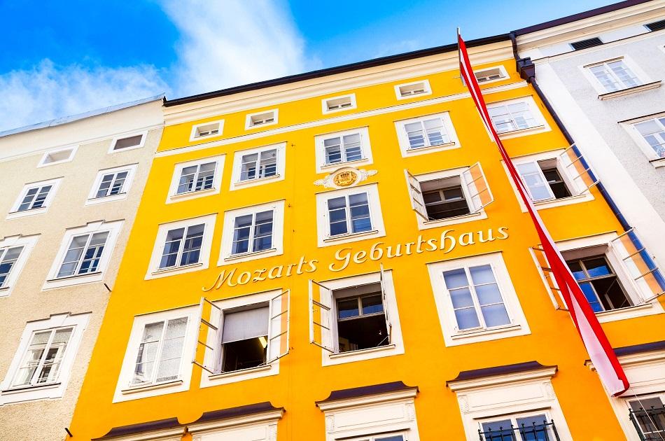 The birthplace of Mozart Museum in Salzburg
