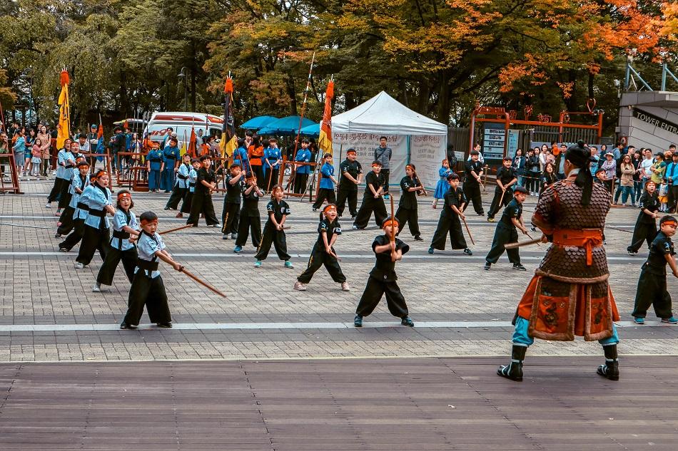N Seoul Tower martial arts performance