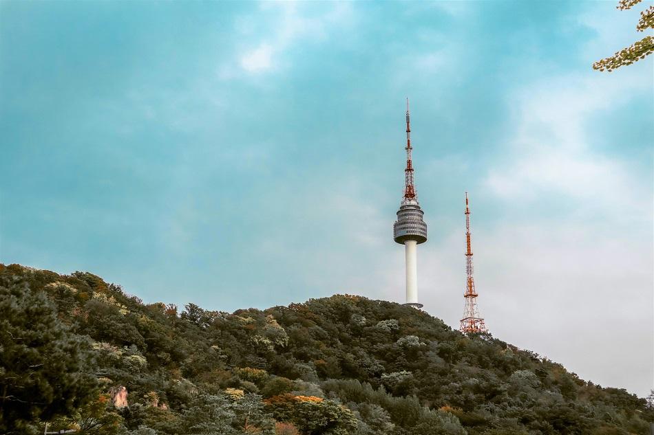 N Seoul Tower on the hill view