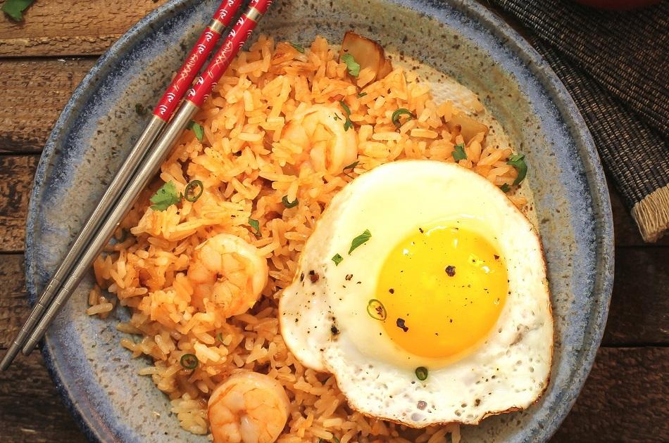 Nasi Goreng with egg traditional dish in Indonesia