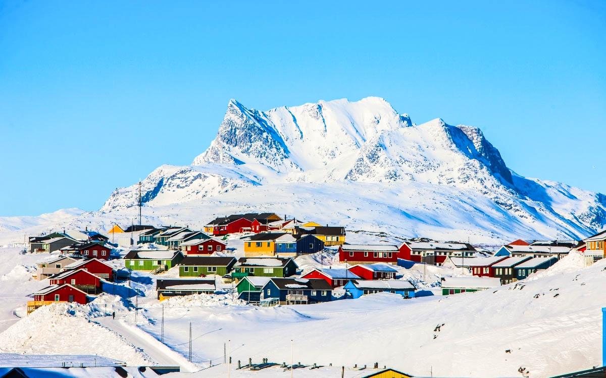 Nuuk Village Greenland - most colorful destinations in the world, vibrant cities, colorful cities, colorful earth, vibrant places around the world