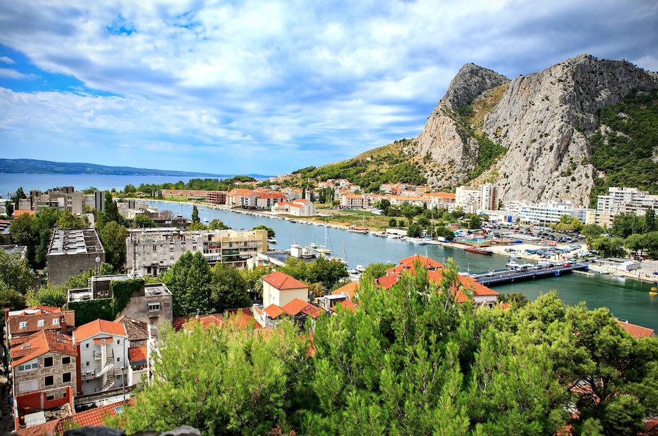 Omis Town Croatia view