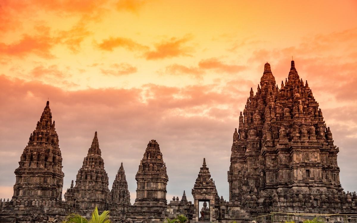 Sunset at Prambanan Temple, Yogyakarta