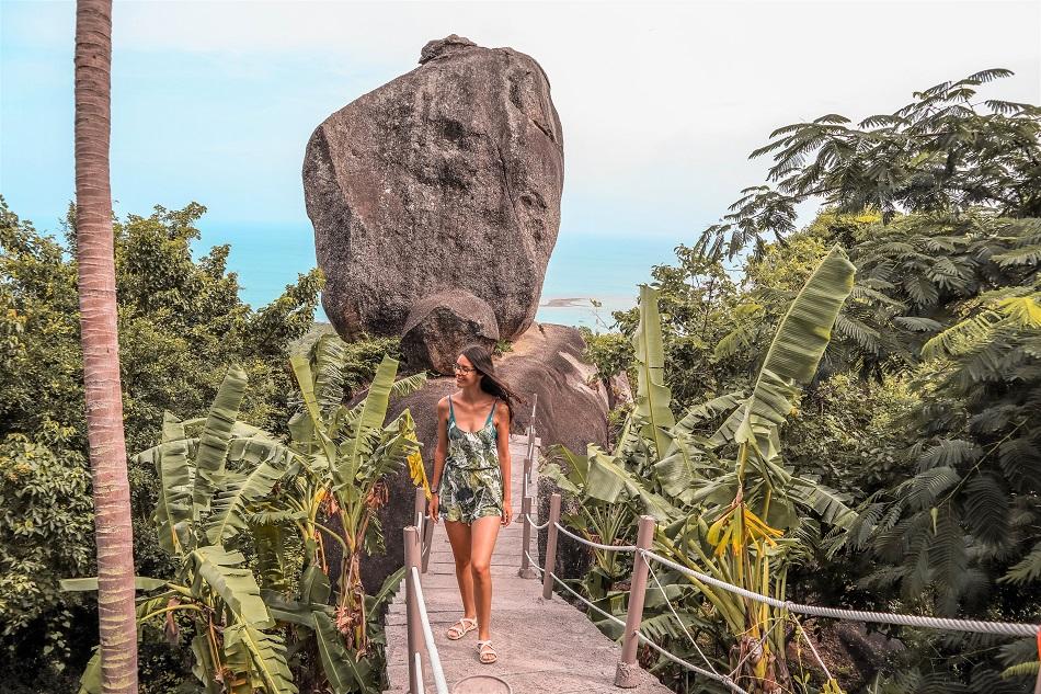 Overlap Stone Koh Samui wooden bridge