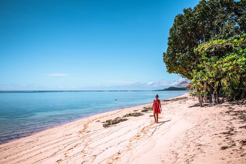 Aurelia Teslaru at Pacifico Beach Siargao