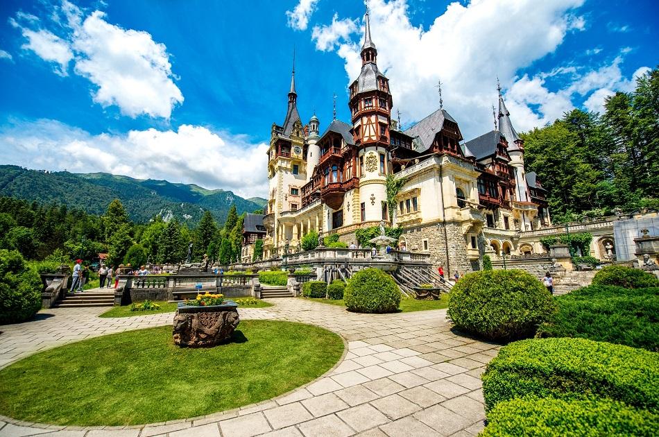 Peles Castle and gardens