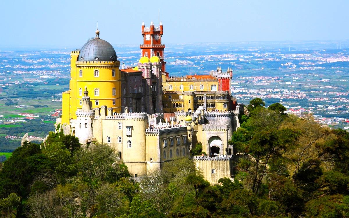 Pena Palace Portugal - most beautiful european castles, top castles in Europe