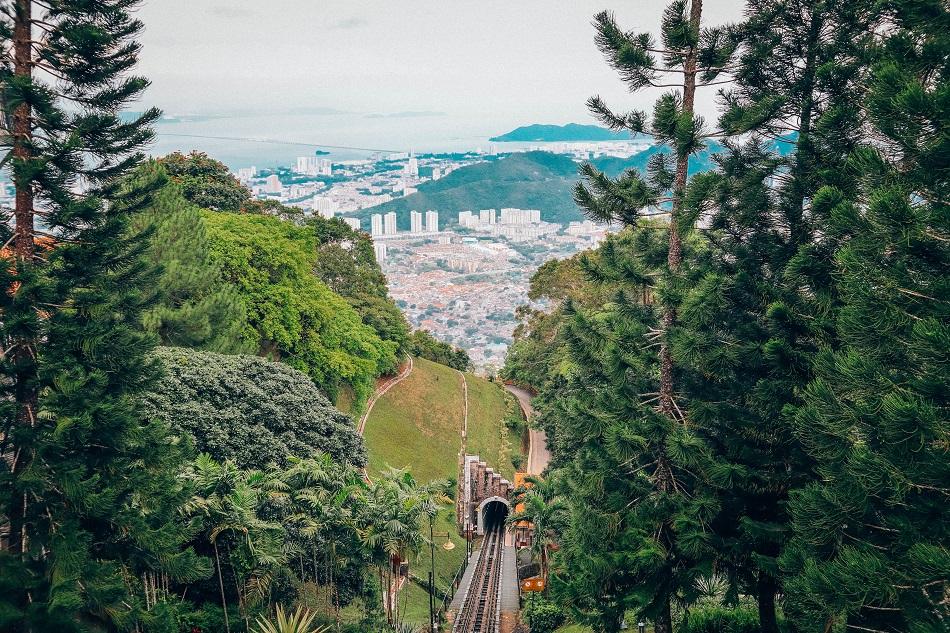 Penang Hill train view