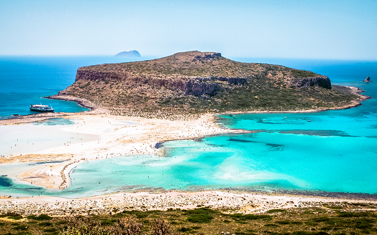 pink balos beach, pink beach crete, balos beach crete