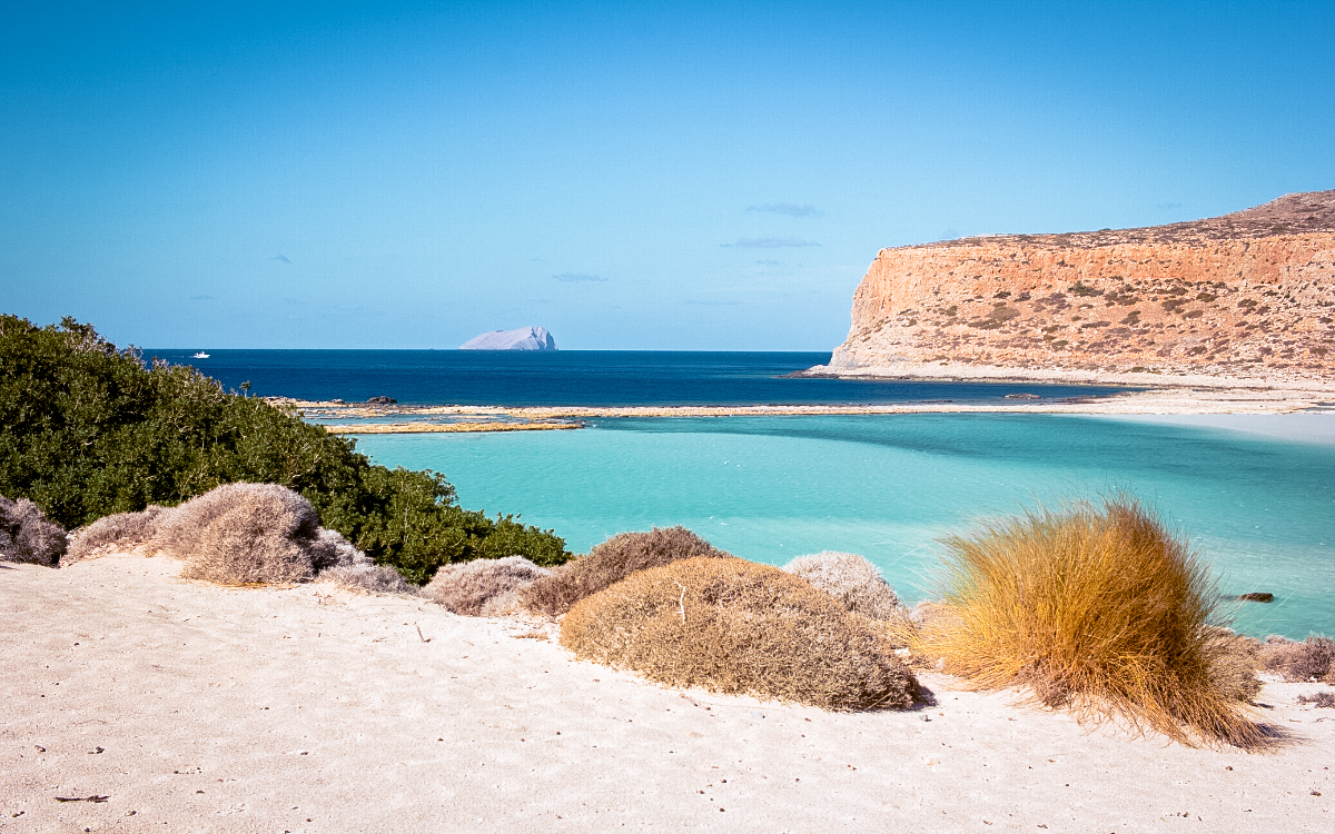 pink balos beach, pink beach crete, balos beach crete
