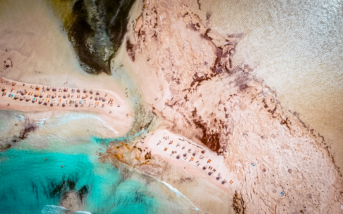 pink balos beach, pink beach crete, balos beach crete