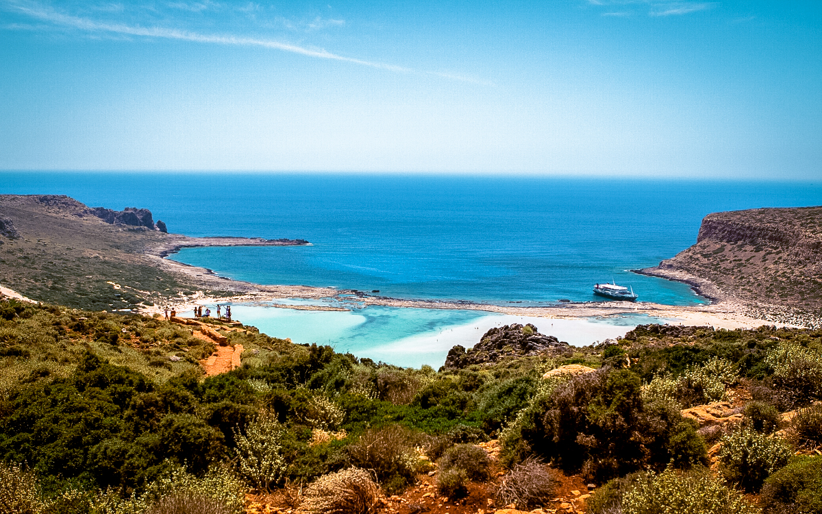 pink balos beach, pink beach crete, balos beach crete