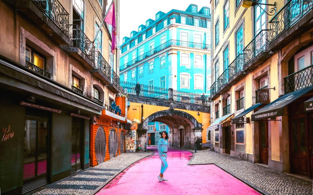Lisbon Pink Street