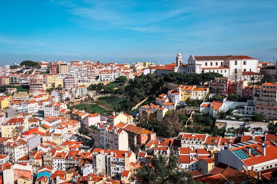 Lisbon view from Saint George Castle