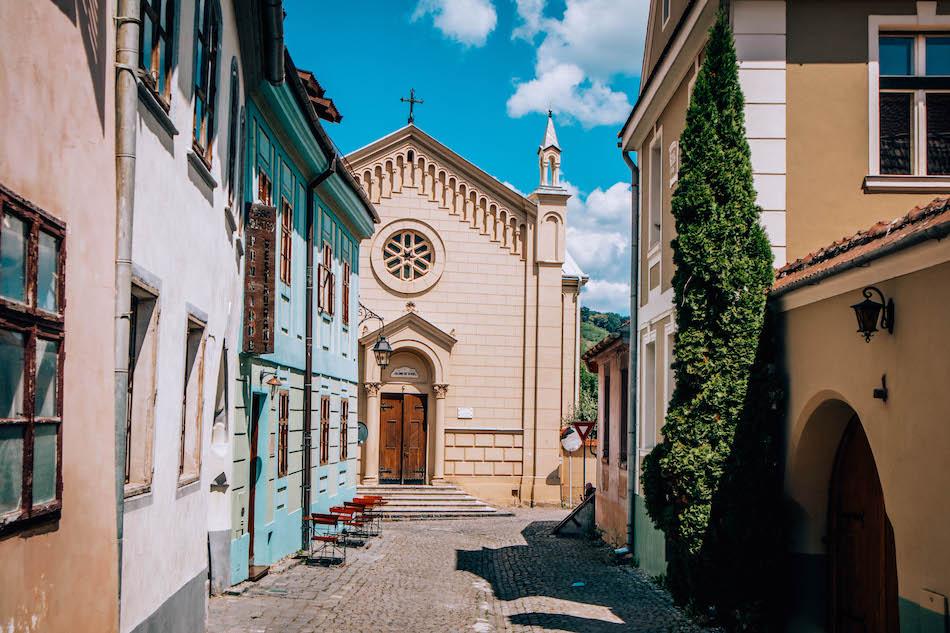Saint Iosif Church in Sighisoara Fortress Romania