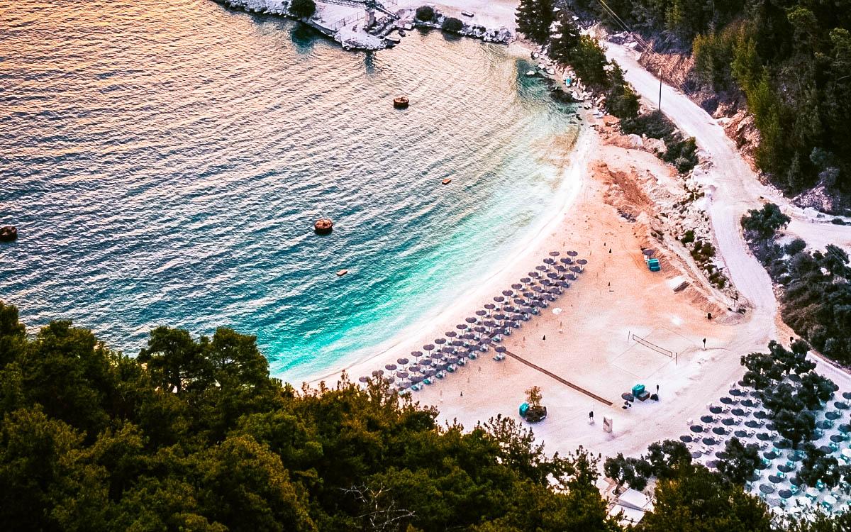 Marble Beach Thassos, Saliara Beach Thassos at sunset
