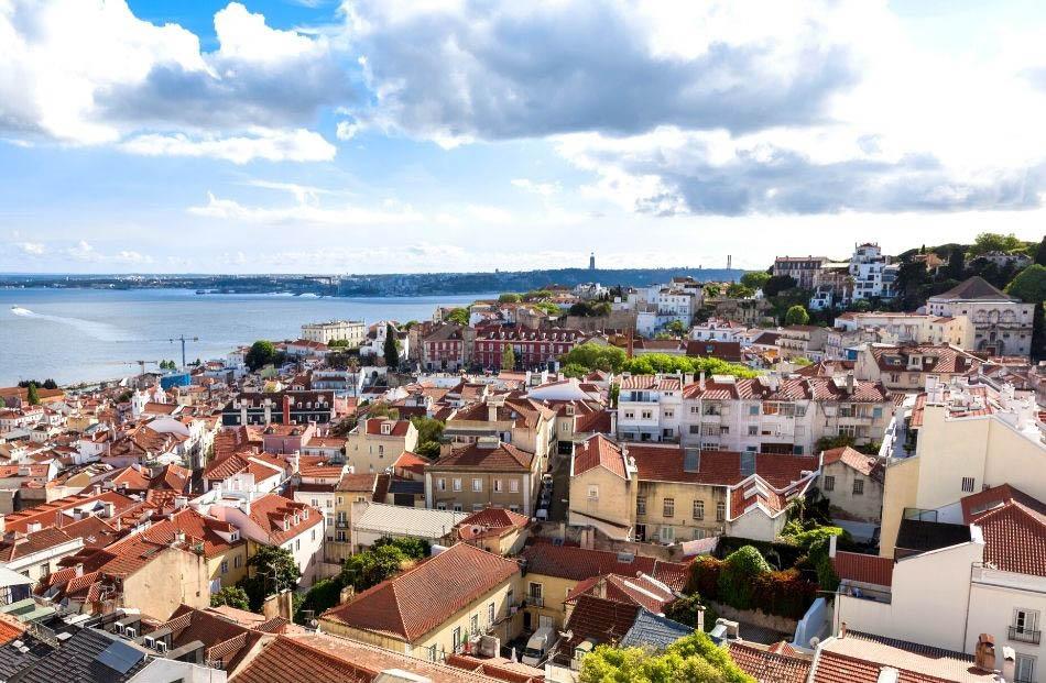 Sao Vicente de Fora Church rooftop view Lisbon