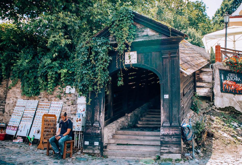 Scholars' stairway Sighisoara Fortress Romania