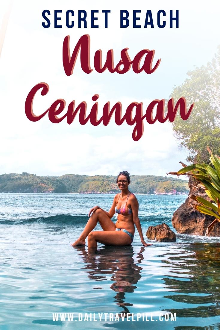 secret beach nusa ceningan, hidden beach nusa ceningan, best beach nusa ceningan, infinity pool nusa ceningan, villa trevally nusa ceningan
