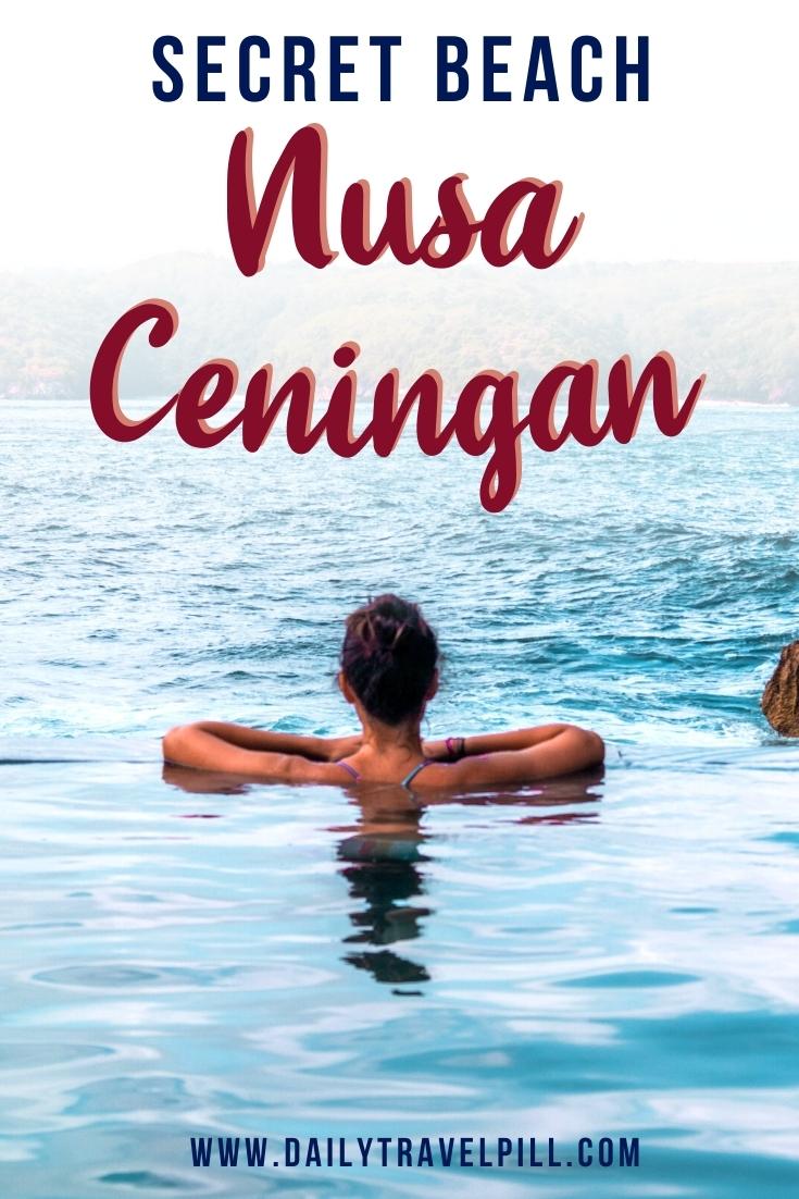 secret beach nusa ceningan, hidden beach nusa ceningan, best beach nusa ceningan, infinity pool nusa ceningan, villa trevally nusa ceningan
