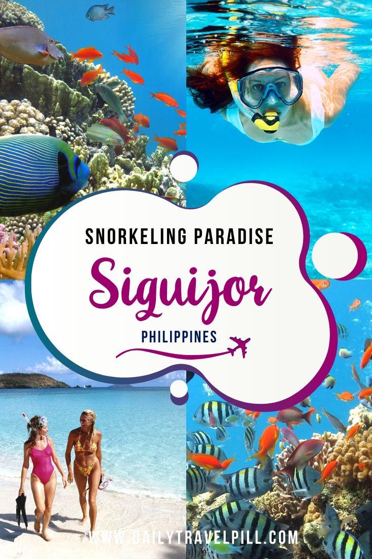 Tubod Beach snorkeling Siqujor