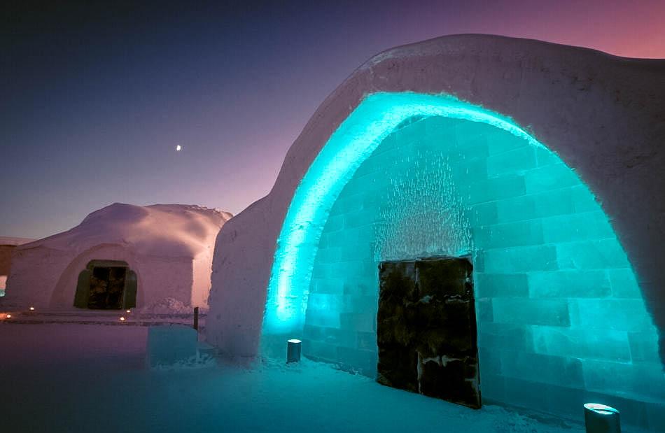 Ice hotel in Lapland, Finland