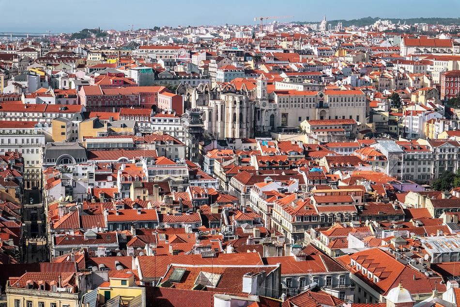 View from St George Castle in Lisbon