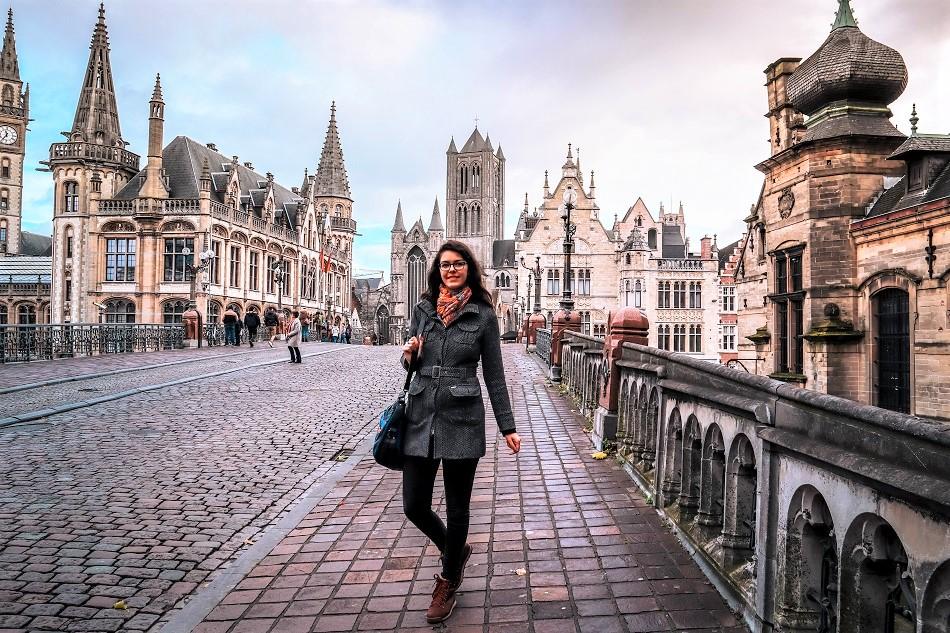 Ghent St. Michaels Bridge view