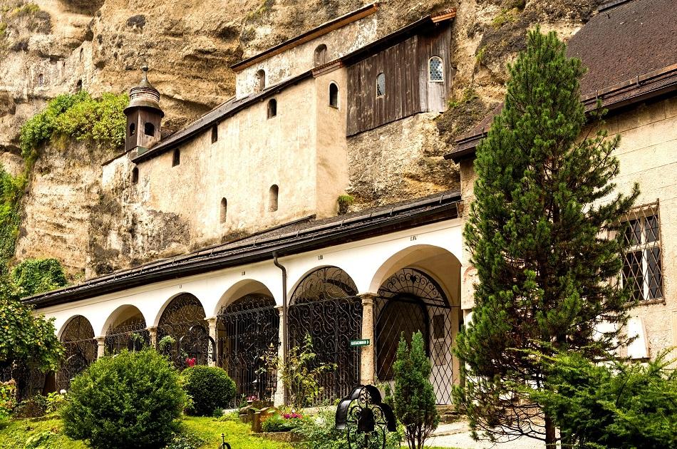 Catacombs and cemetery of St. Peter's Abbey in Salzburg