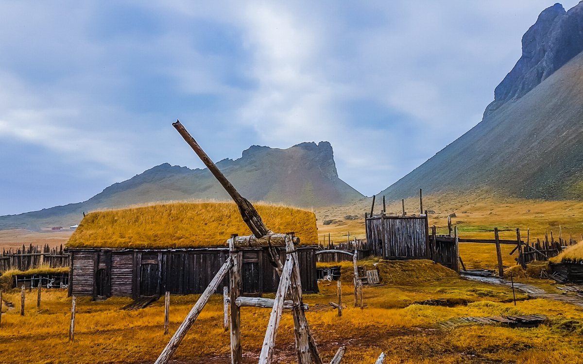 Viking Village Stokksnes Beach Iceland