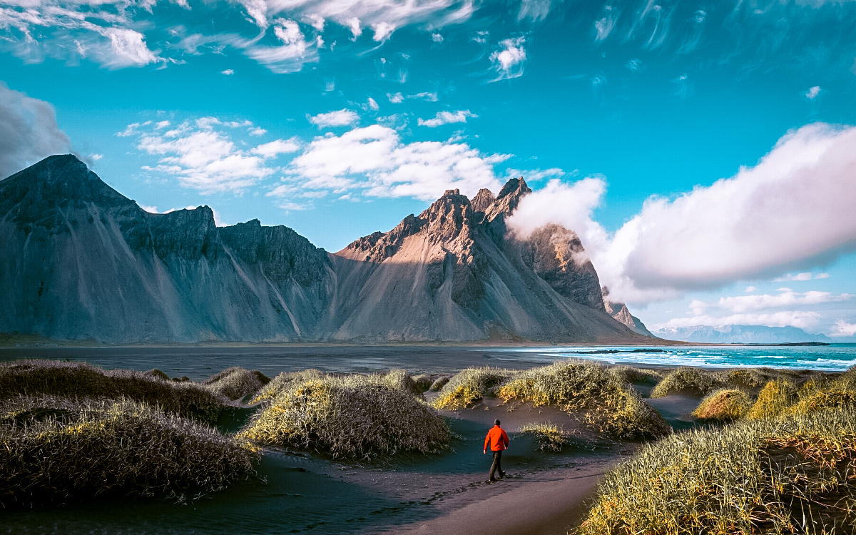Stokksnes Beach Iceland, stokksnes peninsula, Vestrahorn,