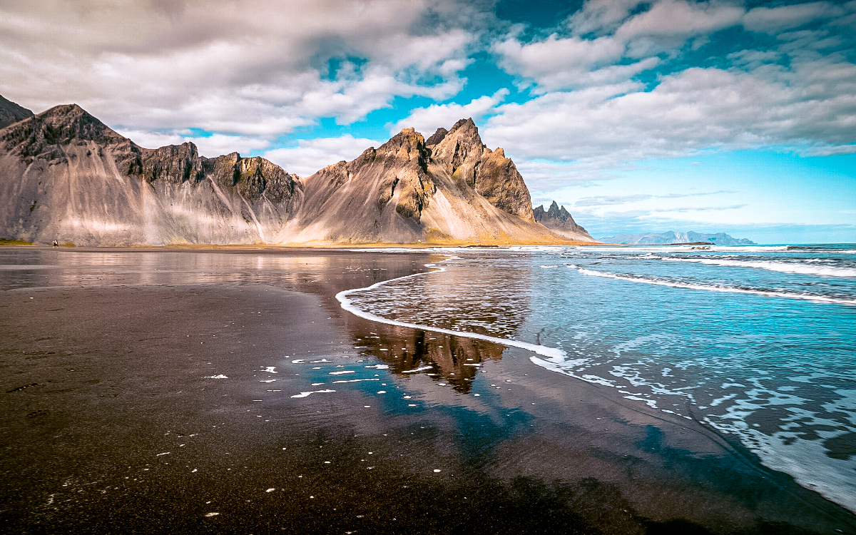 Stokksnes Beach Iceland, stokksnes peninsula, Vestrahorn,