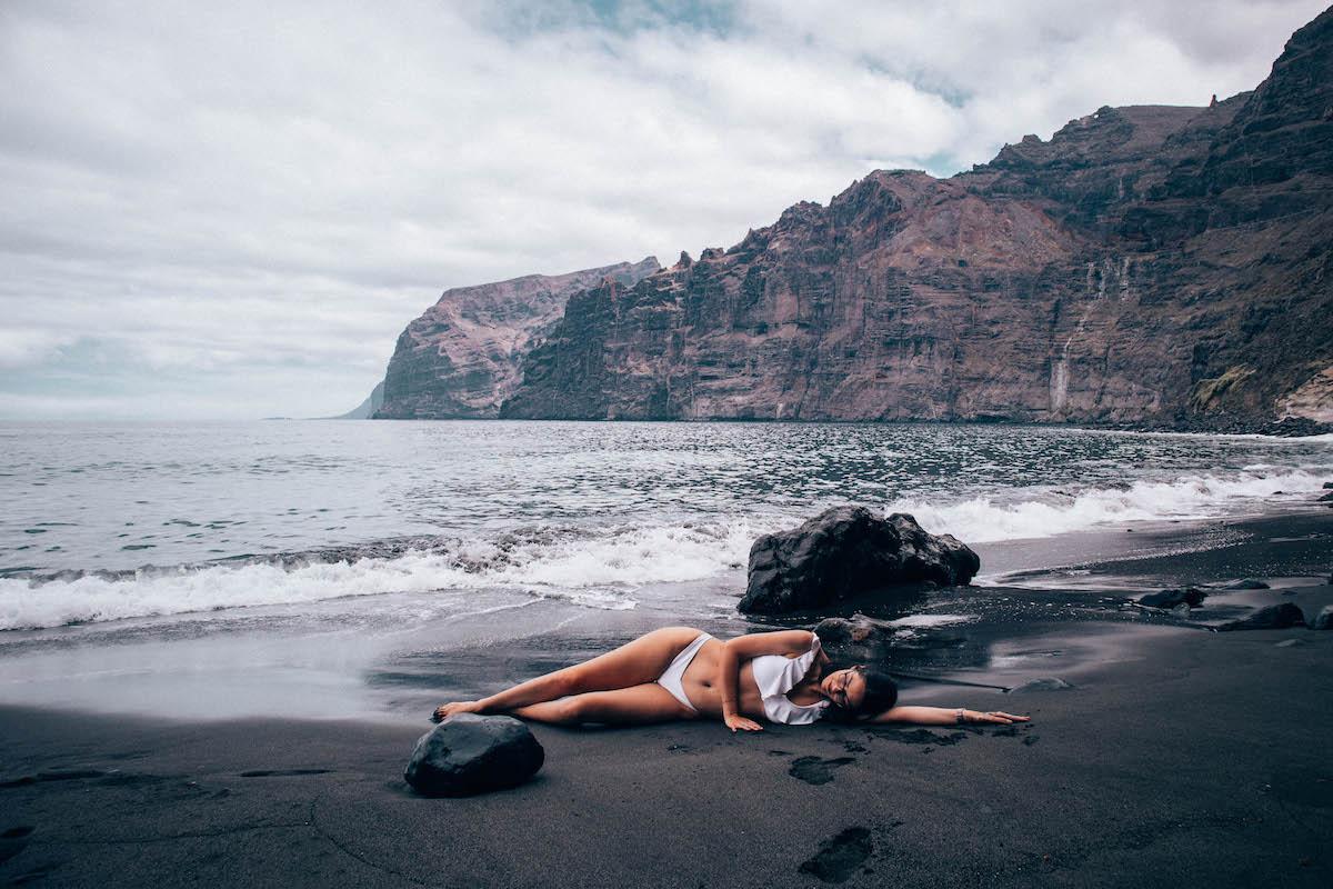 Los Guios Beach, Los Gigantes Beach Tenerife, Playa de los Gigantes Tenerife, black sand beach Tenerife, best beach in Tenerife