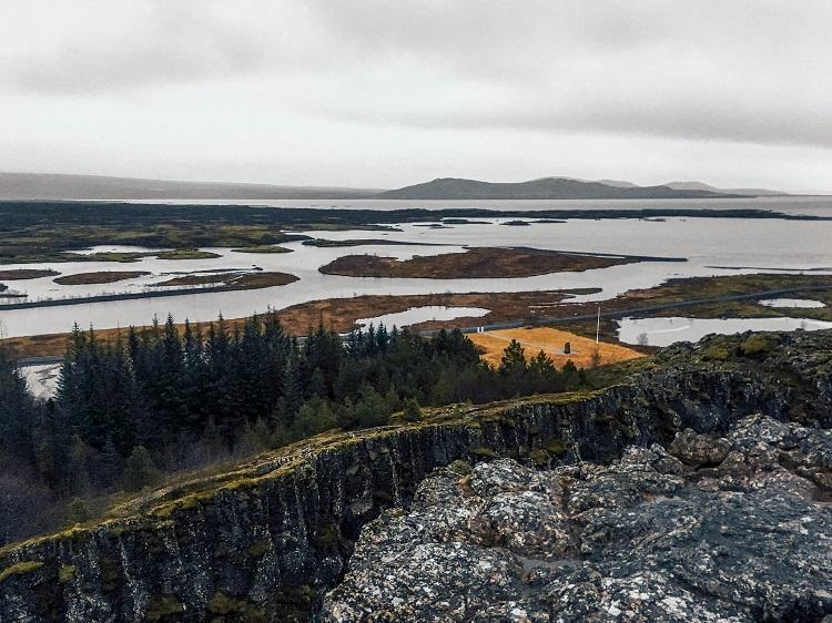  Thingvllir National Park Iceland during winter view