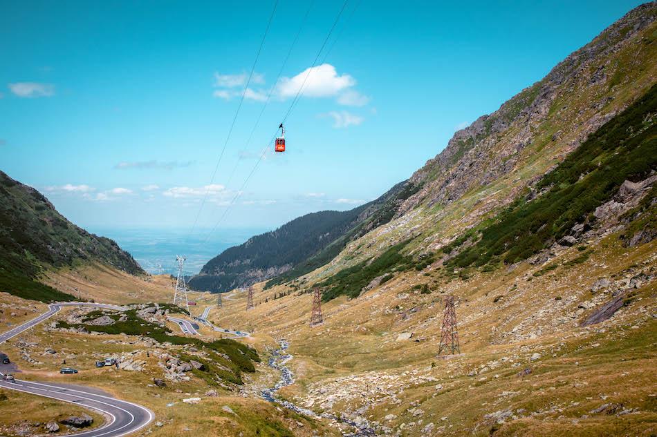 Transfagarasan Highway Romania cable car