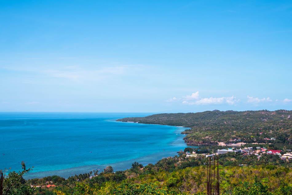 view from Triad Cafe in Siquijor
