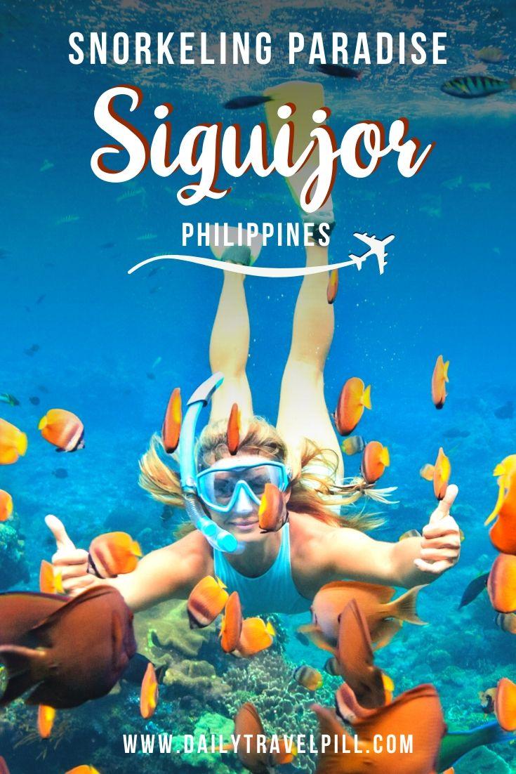 Tubod Beach snorkeling Siqujor